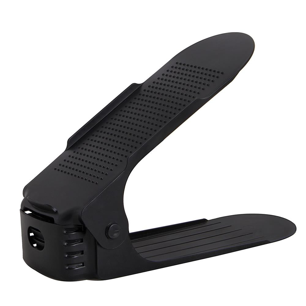 (DL) Set 10 organizatoare pentru pantofi regalabile, plastic, culoare negru