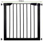 Poarta de siguranta Safety Gate pentru scari, ajustabila 75-82 cm, din otel, neagra