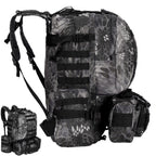 Rucsac militar pentru drumetie, impermeabil, ultra usor, 50litri, gri