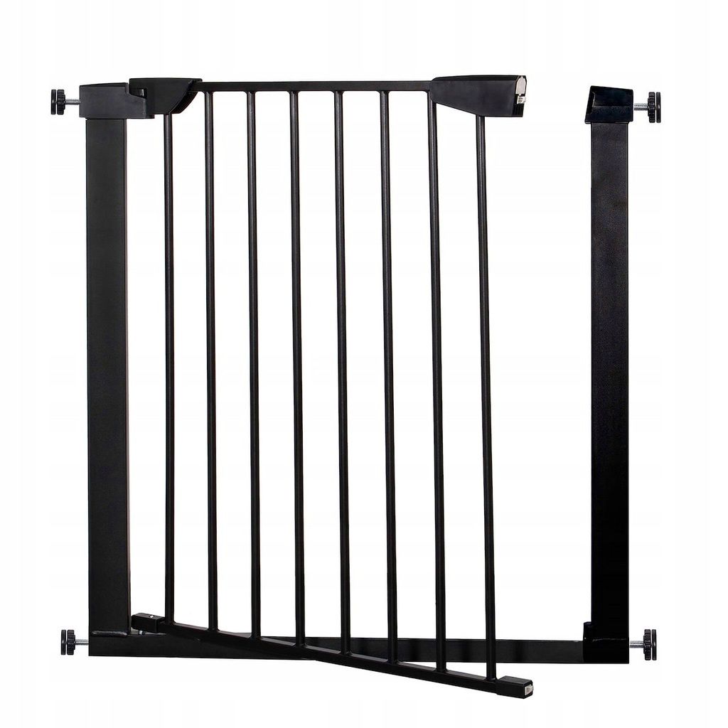 Poarta de siguranta Safety Gate pentru scari, ajustabila 131-138 cm, din otel, neagra