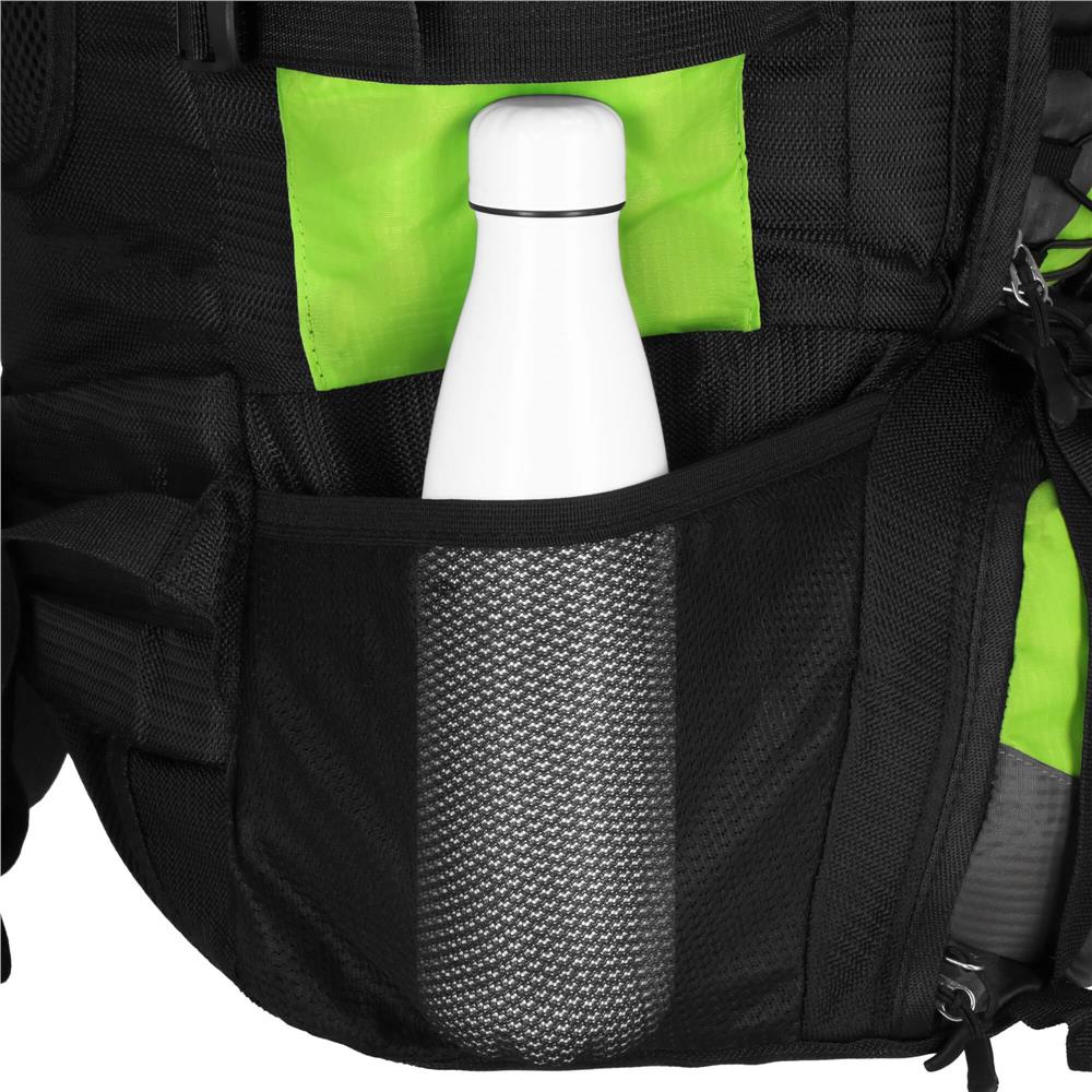 Rucsac tactic militar pentru drumetie, cu husa de ploaie, 90 litri, 25 kg, 85x38x26 cm, verde negru