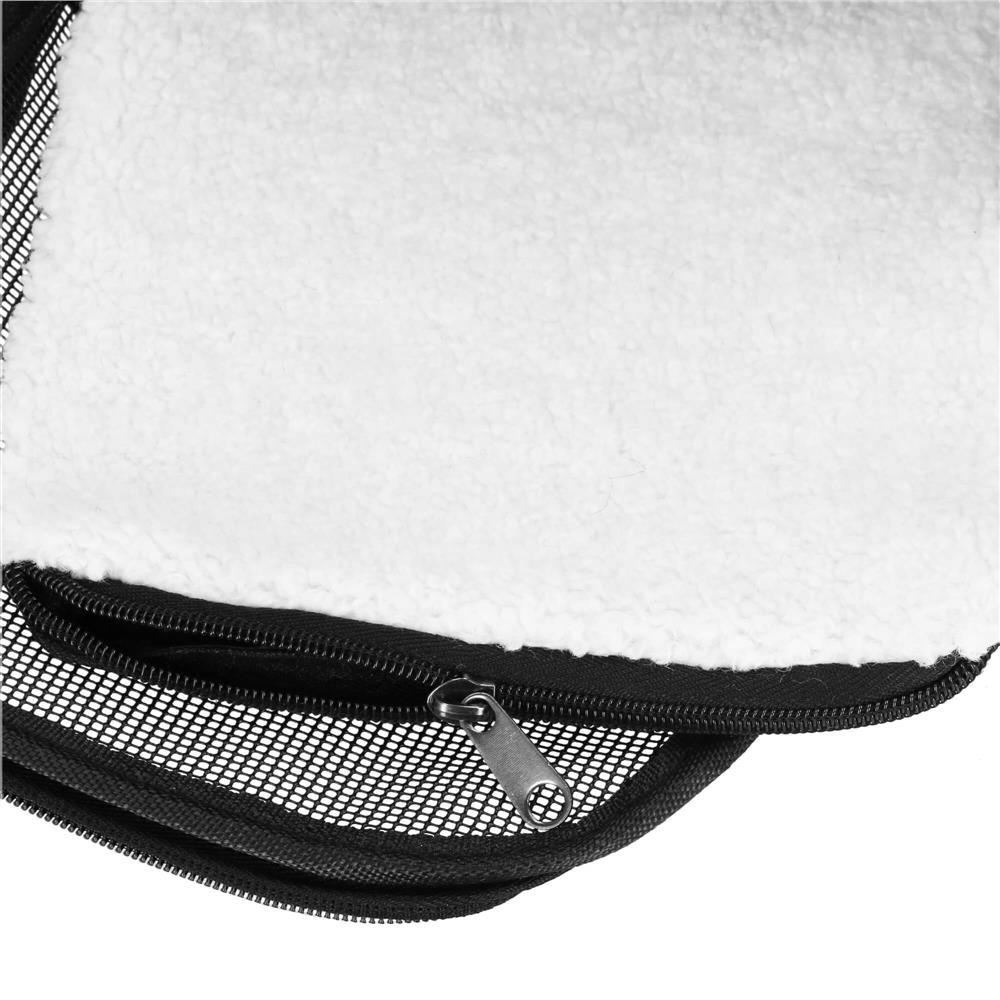 Geanta pentru transport animale mici, pentru caine si pisica, pliabila, 24x40x24 cm, negru