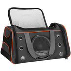 Geanta pentru transport animale mici-medii, pentru caine si pisica, pliabila, 24x48x33 cm, gri