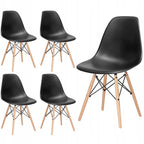 Scaun dining Scandinav pentru bucatarie, 38x42x82cm, negru