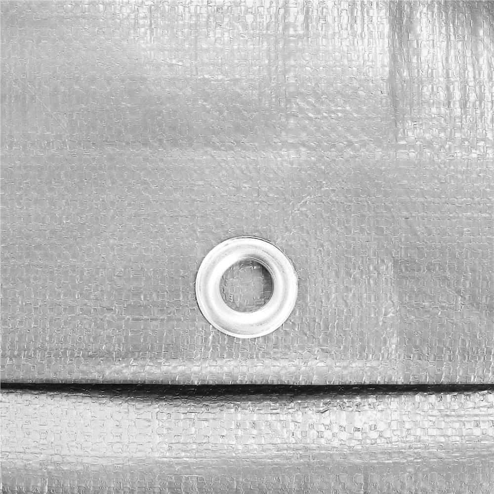 Prelata din polietilena impermeabila laminata, 210g/m2, 5x8m, gri