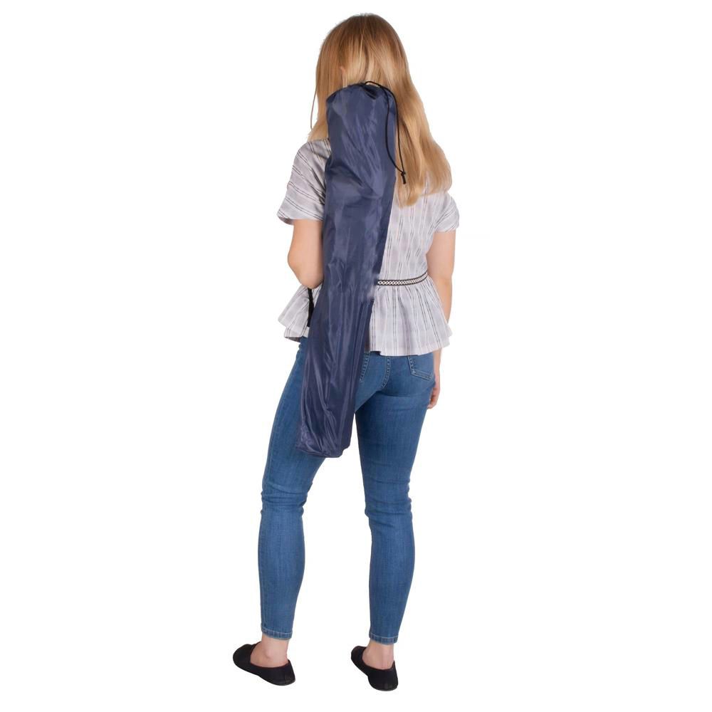 Scaun pliabil camping sau pescuit , cu suport pahar, albastru inchis