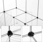 SONGMICS Tarc pentru animale mici rozatoare, din plastic, modulara DIY, 143x108x92cm, alb