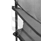 Scaun pliabil camping sau pescuit , cu suport pahar, gri