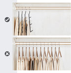 SONGMICS Set de 4 umerase pentru pantaloni, cu 5 bare, 32x35cm, negru