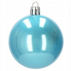 Set globuri de Craciun Inedit, 30 bucati, 6cm, transparente si albastru