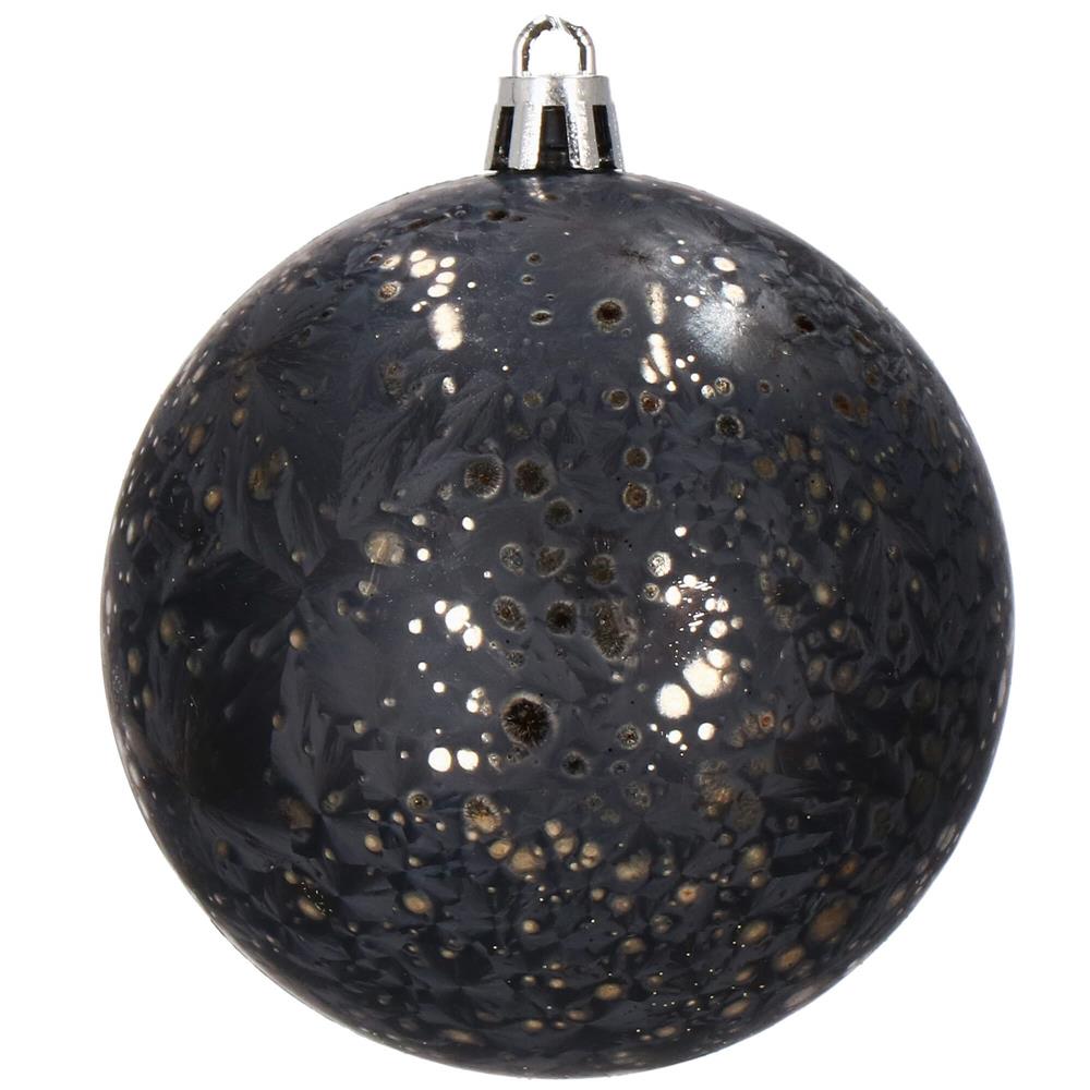 Set globuri de Craciun, 16 bucati, 8cm, 6 modele, negru auriu