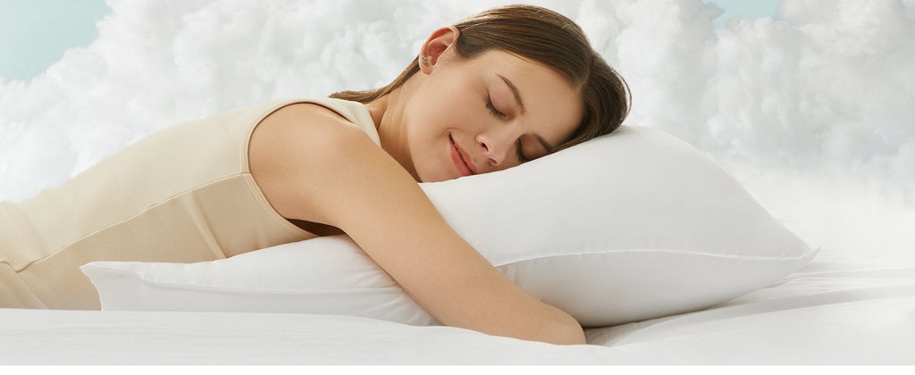 SONGMICS Perna cu suprafata moale, 80x80 cm, umplutura 1500 g, alb