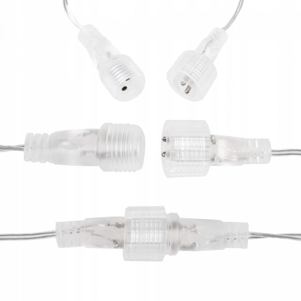 (DL) Instalatie lumina tip perdea cu 92 LED-uri, 2m, pentru interior/exterior, stelute iluminare alba