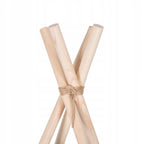 Cort copii  stil indian Teepee Tent cu fereastra, covoras gros si 2 perne, alb albastru inchis cu stelute