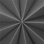 Stea decorativa 3D din hartie, cu 9 colturi, 60cm, argintie