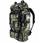 Rucsac militar pentru drumetie, 6 compartimente, 70litri, 65x18x35cm, verde