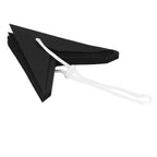 Stea decorativa 3D din hartie, cu 9 colturi, 30cm, neagra