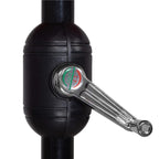 Umbrela terasa gradina, cu manivela si inclinare, diametru 300cm, Gri deschis