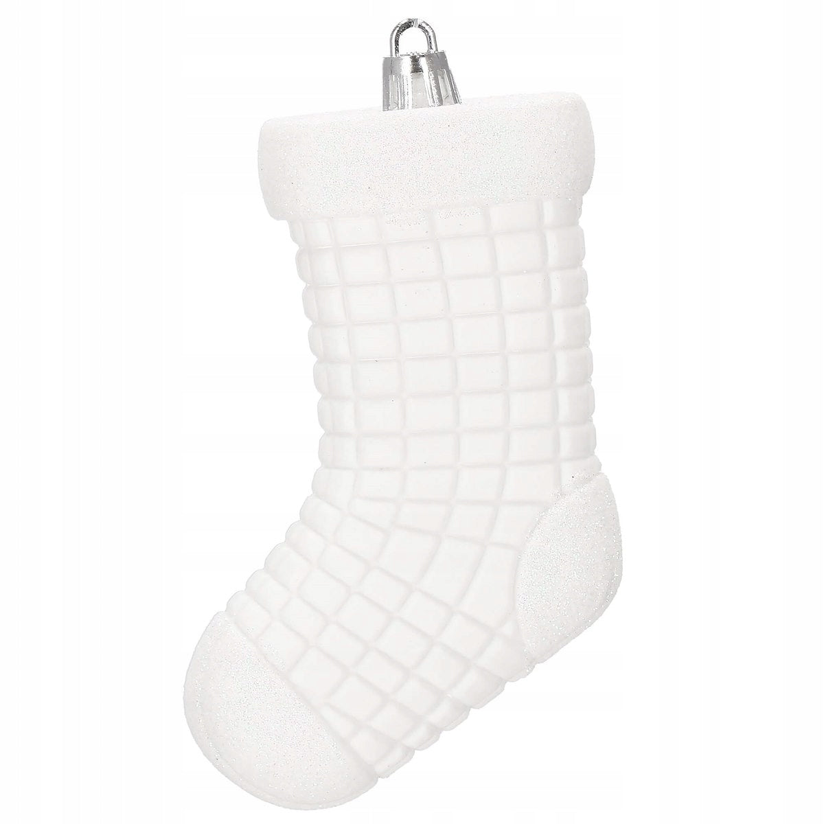 Set globuri si decoratiuni de Craciun, 72 piese, diverse dimensiuni, alb