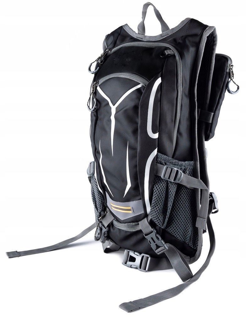 Rucsac de drumetie, gri cu elemente reflectorizante, 18litri, 45x30x15cm