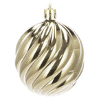 Set globuri de Craciun, 20 bucati, 5 modele, 6cm, auriu