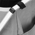 Cos de rufe cu 3 compartimente, cadru aluminiu, 68x40x60cm, 146 litri