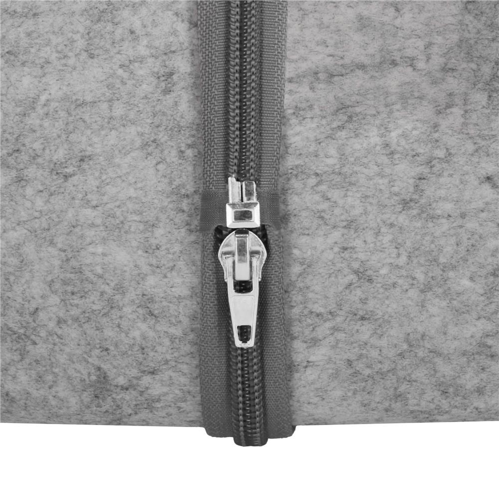 Patut pisici si caini, moale si pufos, antiderapant, perna detasabila, 38x36x36 cm, gri