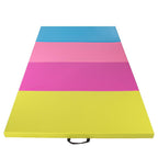 Saltea fitness groasa, dimensiune XXL, pentru antrenamente gimnastica, 240x120x5 cm, multicolor