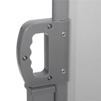 Paravan lateral pentru intimitate, extensibil, sistem fixare inclus, 160x300cm, gri deschis