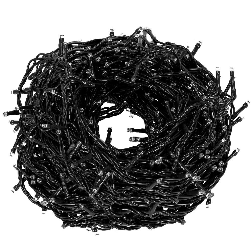 Instalatie lumini pentru bradul de Craciun, 25,5 metri, 300 LED-uri cu flash, albastru