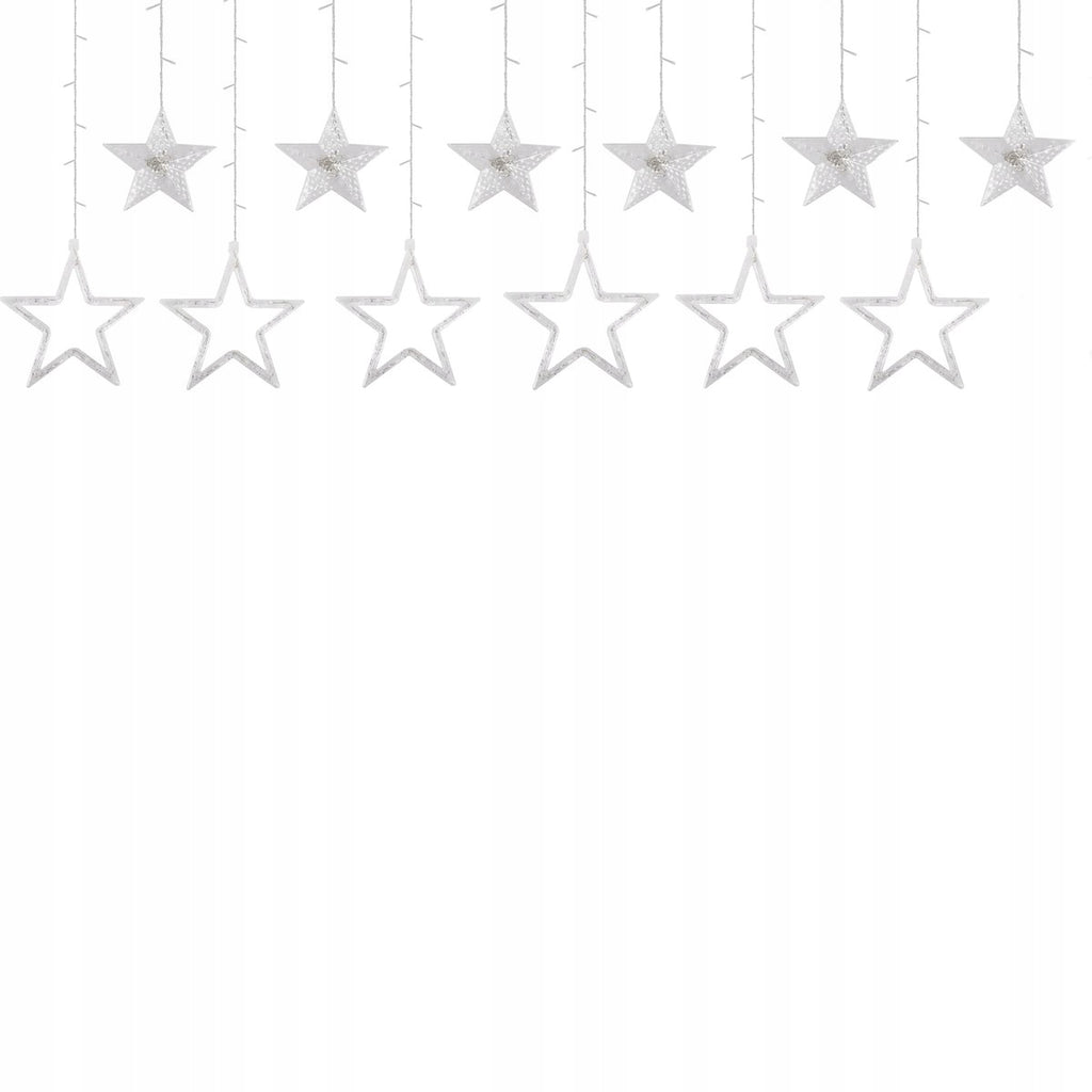 (DL) Instalatie lumina tip perdea cu 138 LED-uri, 2m, pentru interior/exterior, iluminare alb rece