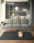 SONGMICS Covor decorativ antiderapant, lavabil la masina, 120x170 cm, gri carbune