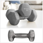 SONGMICS Set de 6 gantere hexagonale cu suport, 2x1kg 2x2kg 2x3 kg, multicolor