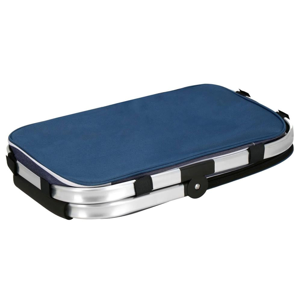 Geanta pentru picnic sau plaja, termoizolanta, 28 litri, alb albastru