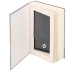 Caseta de valori, cutie metalica cu cheie, portabila, tip carte, London, 22x15.5x4.5 cm