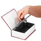 Caseta de valori, cutie metalica cu cheie, portabila, tip carte, Dictionar, maro, 18×11.5×5.5 cm