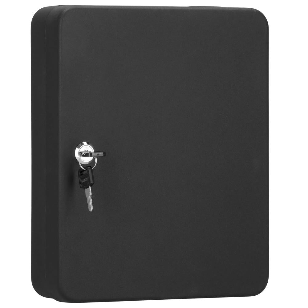 Cutie metalica din otel pentru 100 chei, echipata, 30x24x7cm, neagra