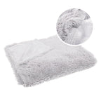 Patura pufoasa si calduroasa pentru 2 persoane, 200x220cm, gri deschis