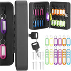 Cutie metalica din otel pentru 30 chei, echipata, 20x16x7.5cm, neagra