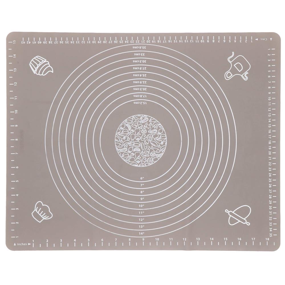 Plansa din silicon alimentar de framantat aluat, rezistenta la temperaturi ridicate, 50x40cm, gri