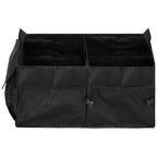 Organizator portbagaj pliabil, compartimentat, rezistent la apa, 56x40x26cm, negru