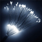 (DL) Instalatie lumina decorativa STAR cu 100 LED-uri, diametru 40cm, telecomanda, iluminare alba