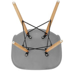 Scaun dining Scandinav pentru bucatarie, 38x42x82cm, gri inchis