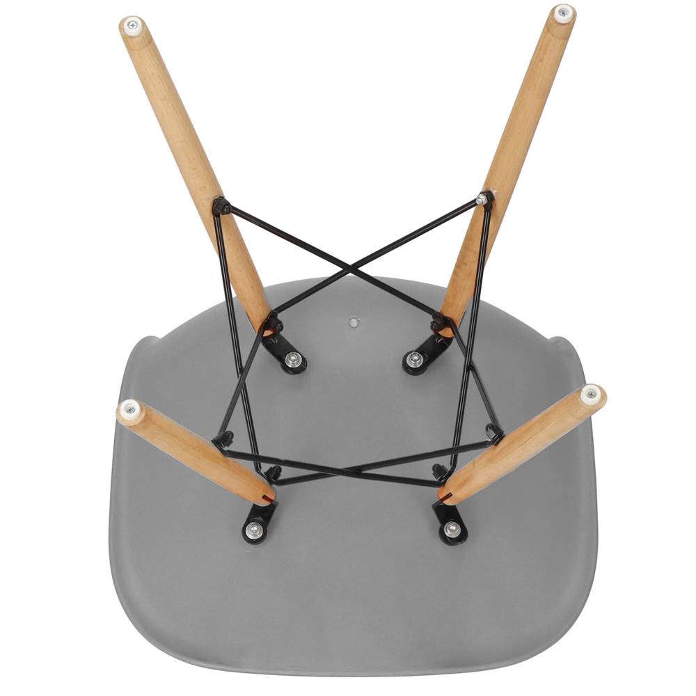 Scaun dining Scandinav pentru bucatarie, 38x42x82cm, gri inchis