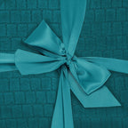 Patura pufoasa pentru 2 persoane, 2 fete, model in relief, 160x200cm, verde marin