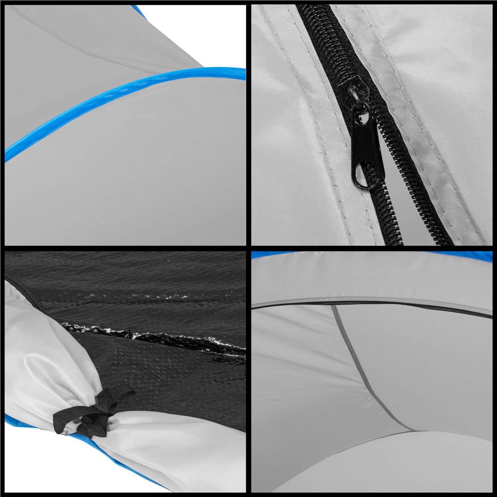 Cort plaja si picnic semi-deschis , protectie UV, 200x120x110cm, gri