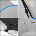 Cort plaja si picnic semi-deschis , protectie UV, 200x120x110cm, gri