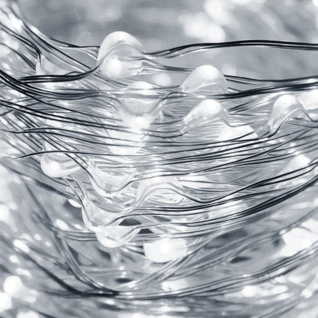 Perdea luminoasa 300 LED-uri, 3m, pentru interior/exterior, telecomanda, iluminare alba