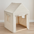 Casuta copii Atmosphera Safari, lemn de pin si panza textila, 77x115 cm, bej