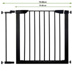 Poarta de siguranta Safety Gate pentru scari, ajustabila 83-89 cm, din otel, neagra